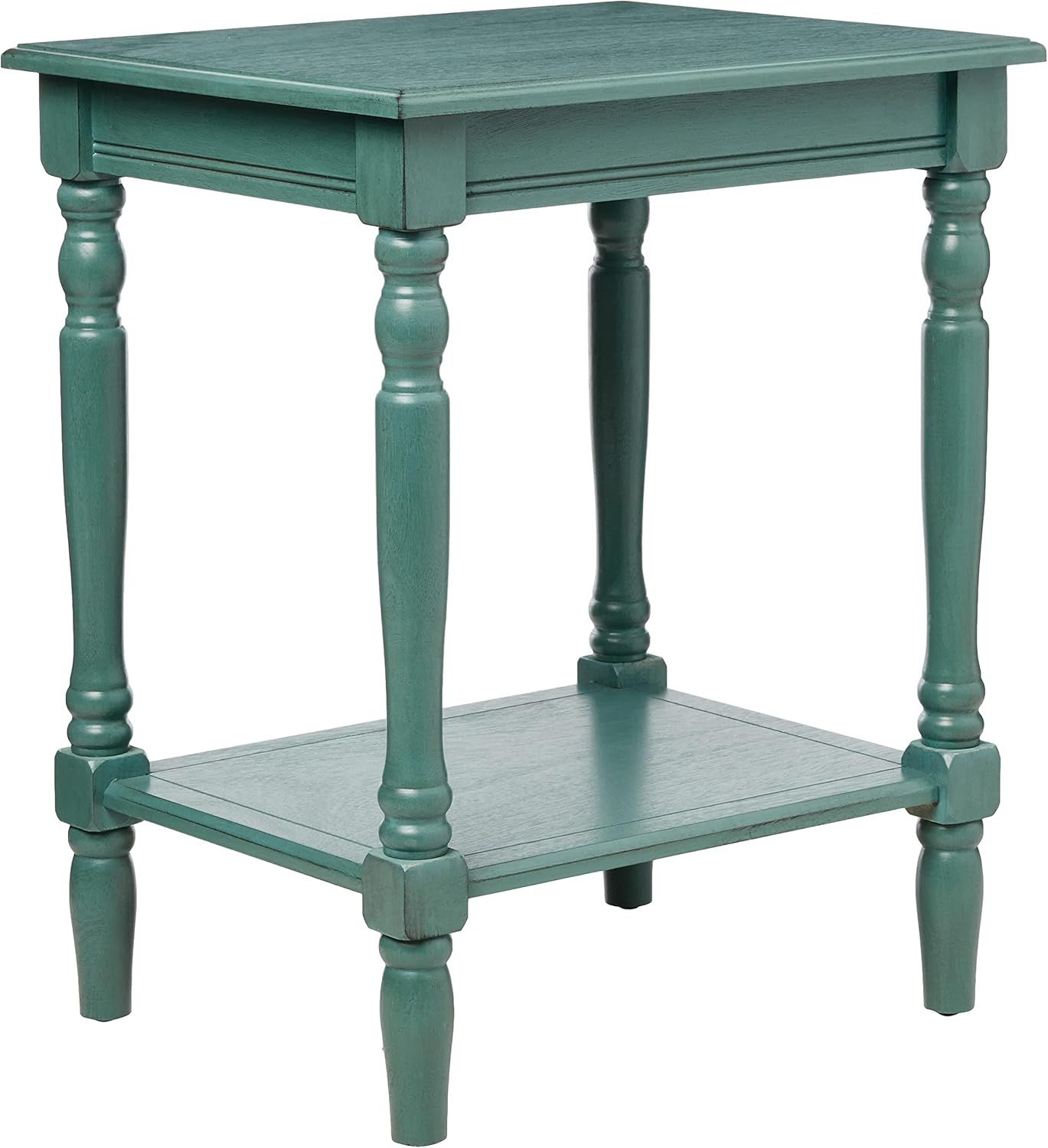 Blue Gray Simplify 24" Solid Wood Storage End Table