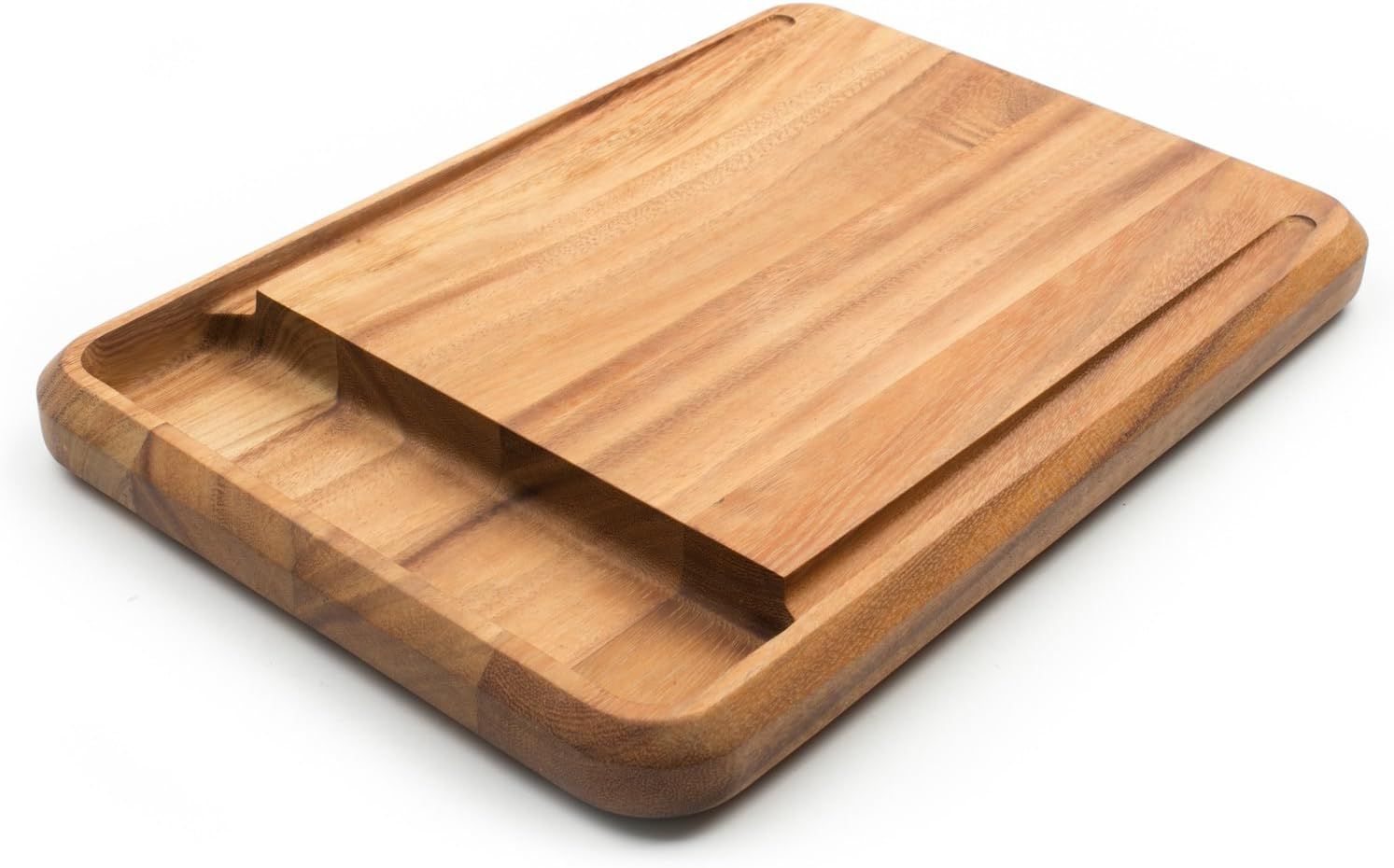 Acacia Wood Rectangular Bread Board with Juice Groove