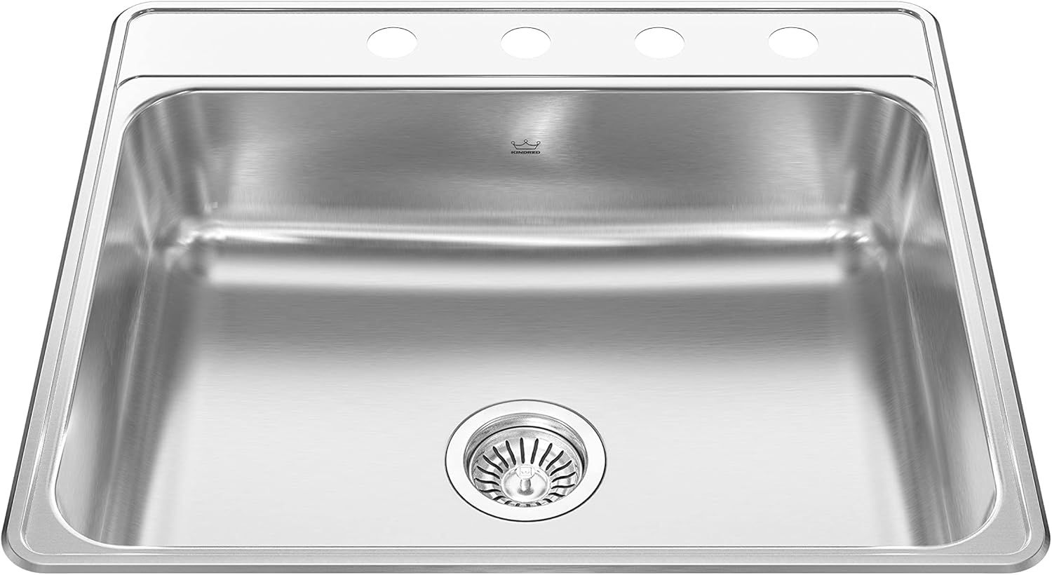 Kindred Stainless Steel Single Bowl Top Mount Kitchen Sink