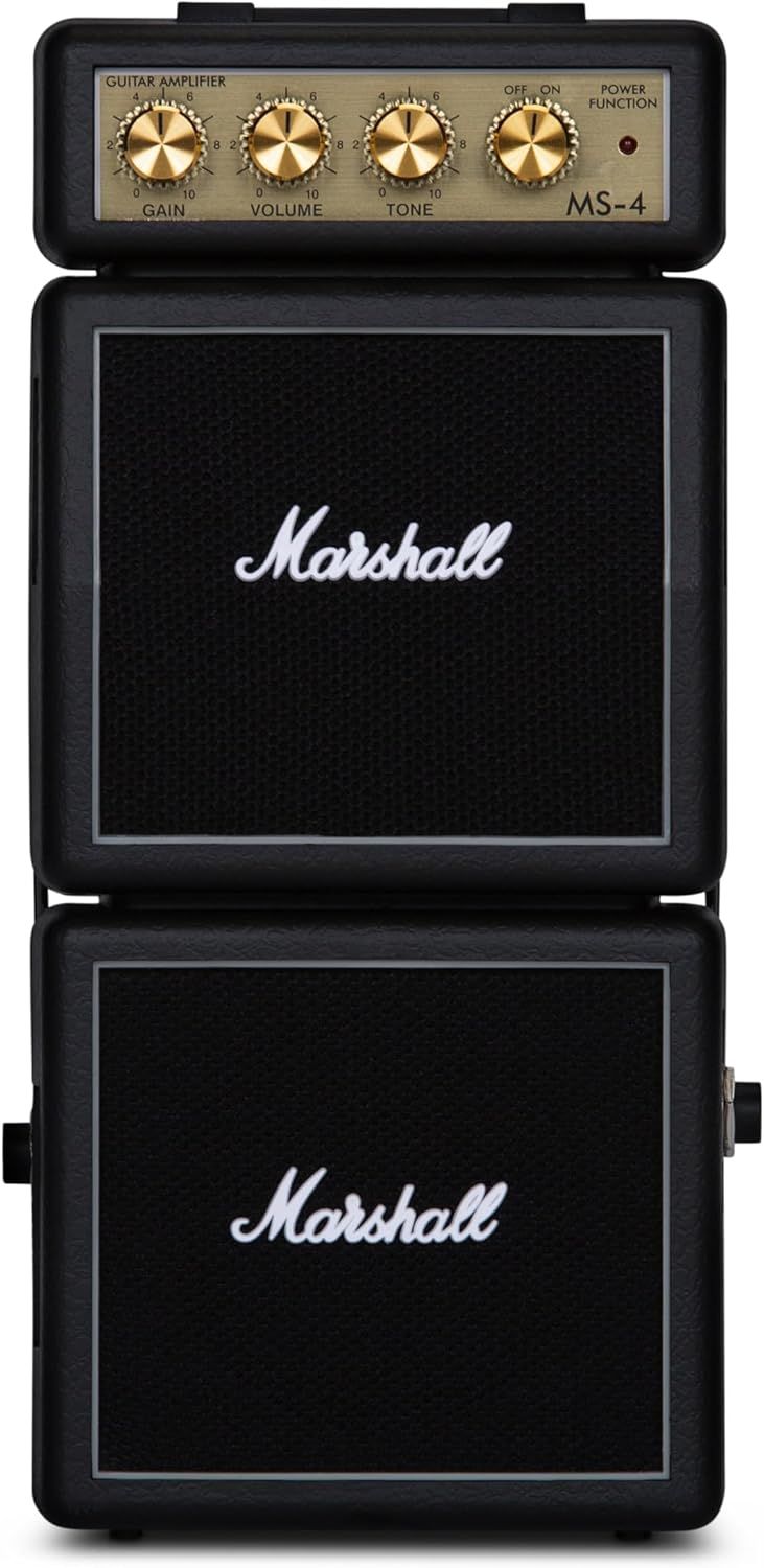 Marshall MS-4 Black Mini Battery-Powered Guitar Amplifier