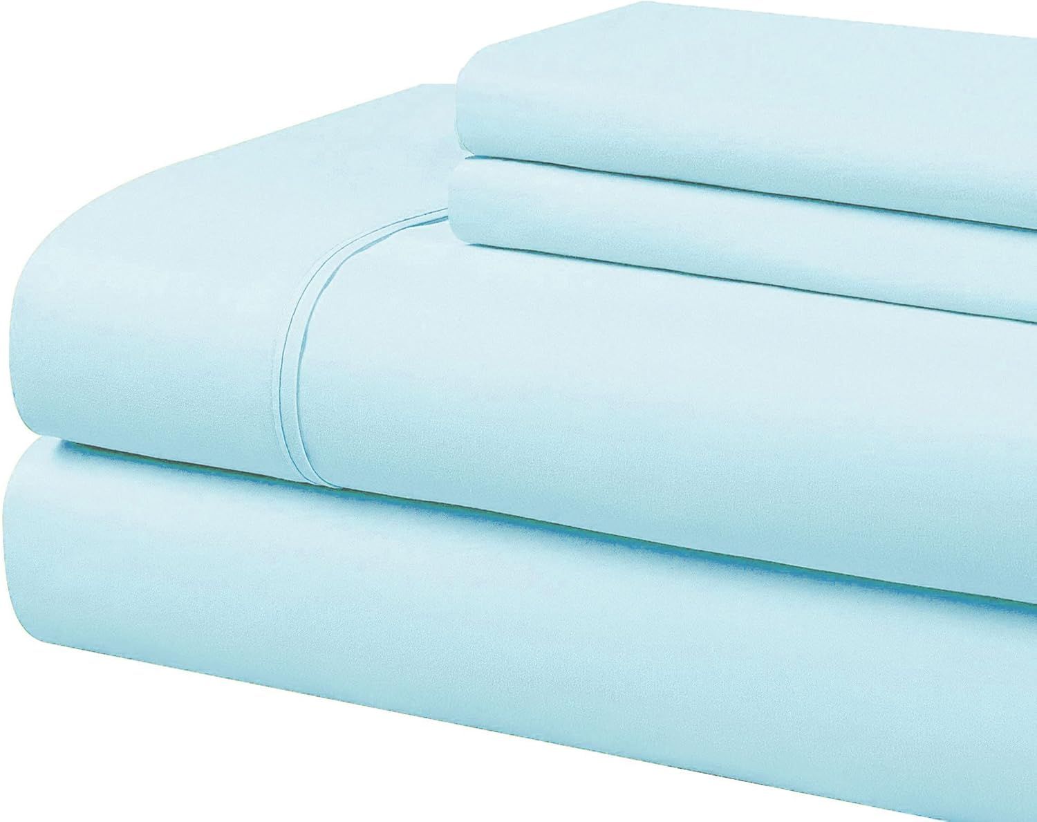 Aqua Twin XL Lightweight Microfiber Sheet Set