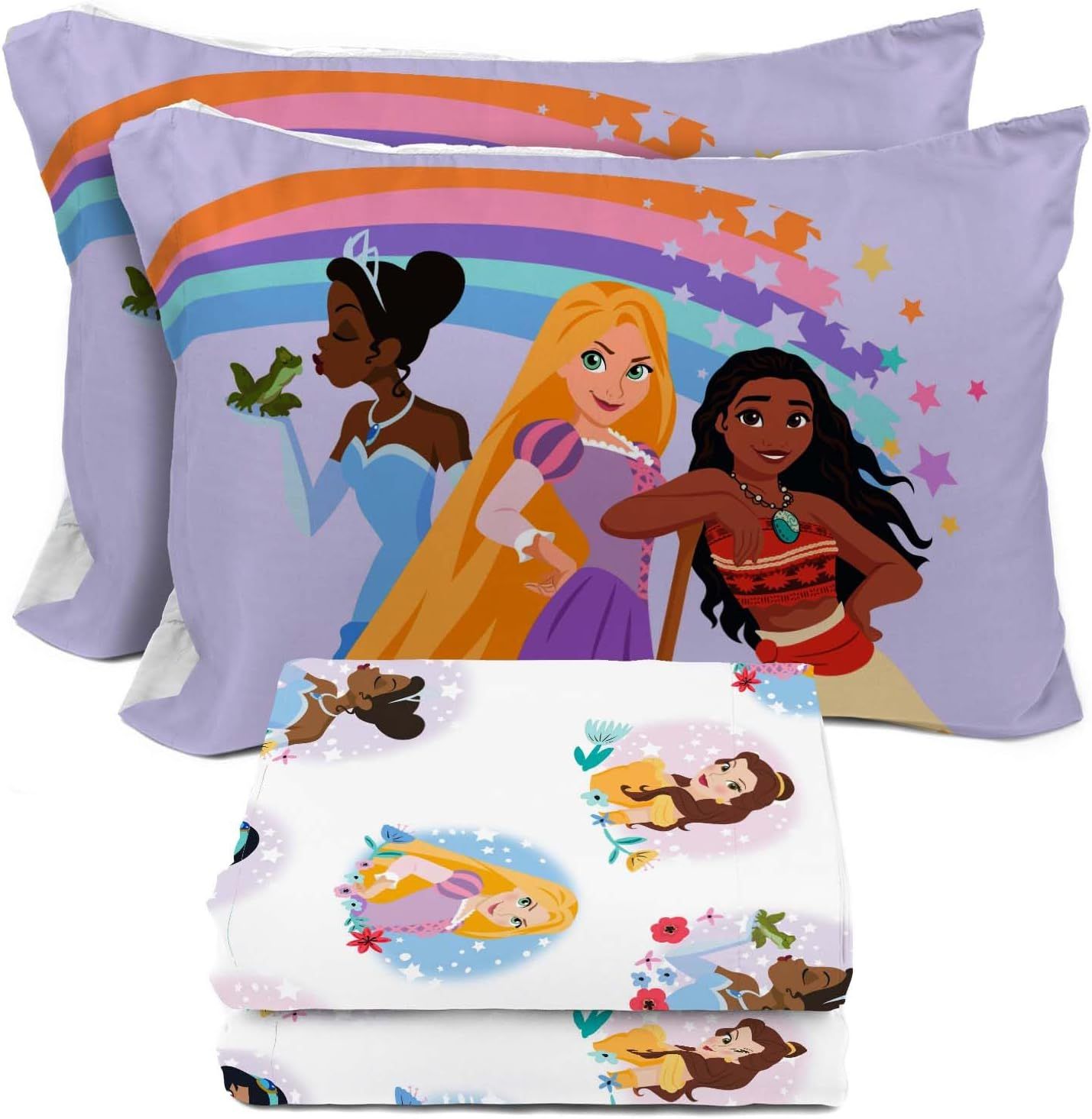 Disney Princess Full Microfiber Kids Bedding Set with Pillowcases