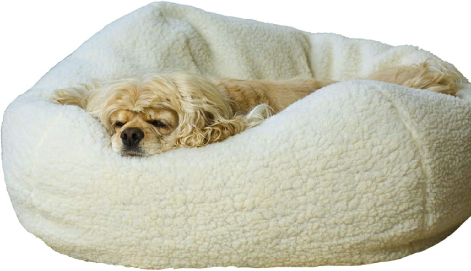 Medium Orthopedic Sherpa Round Dog Bed