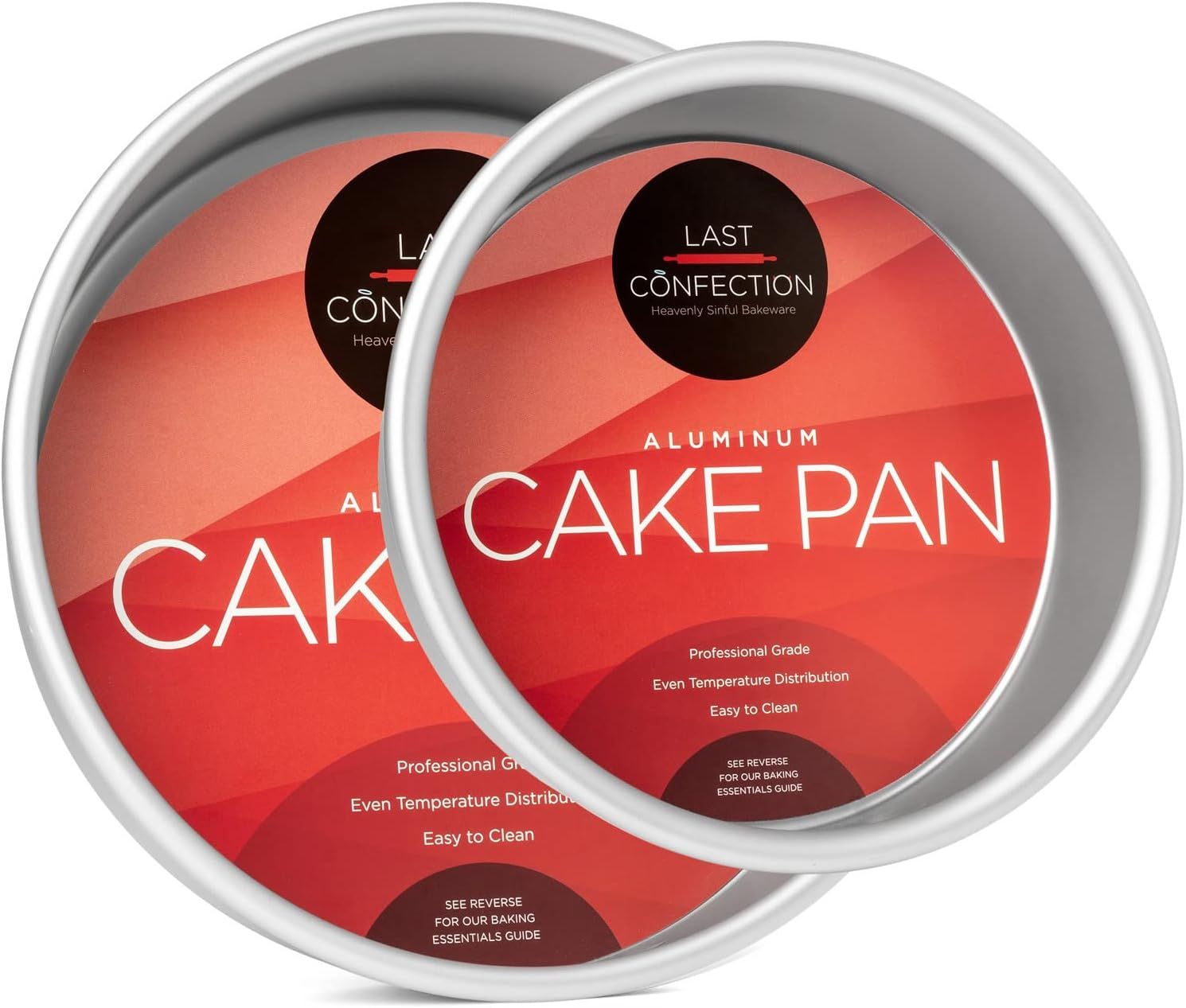 Round Aluminum 2-Piece Cake Pan Set