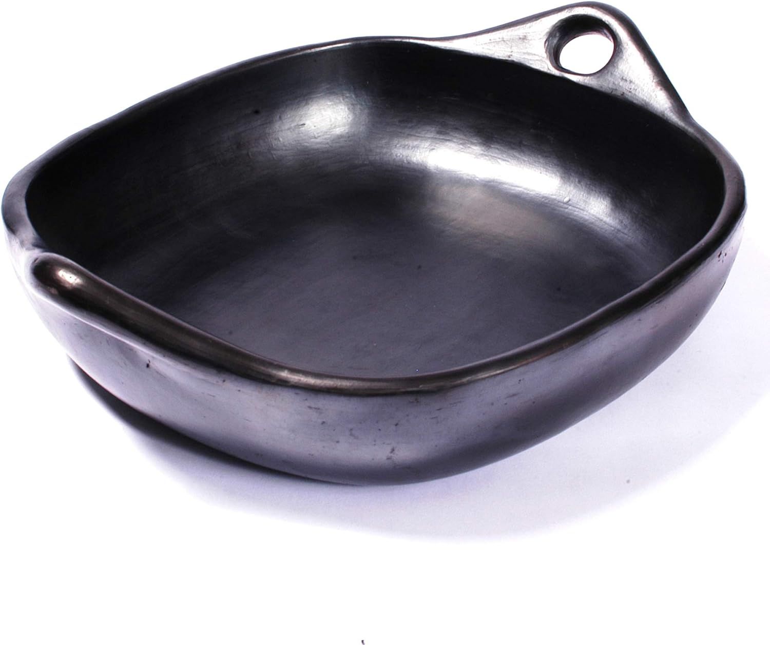 Medium Black Clay Square Roasting Pan with Handles