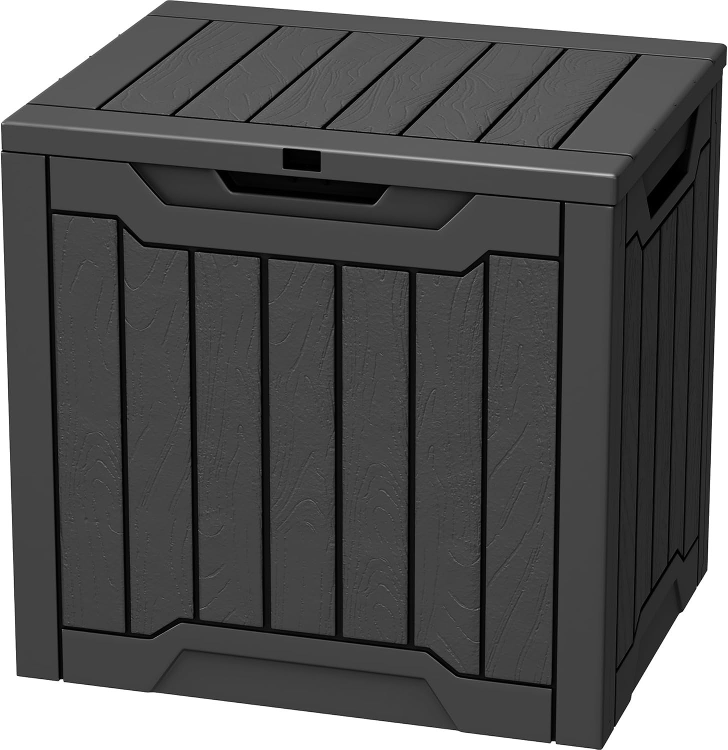 Black 30 Gallon Lockable Resin Deck Box