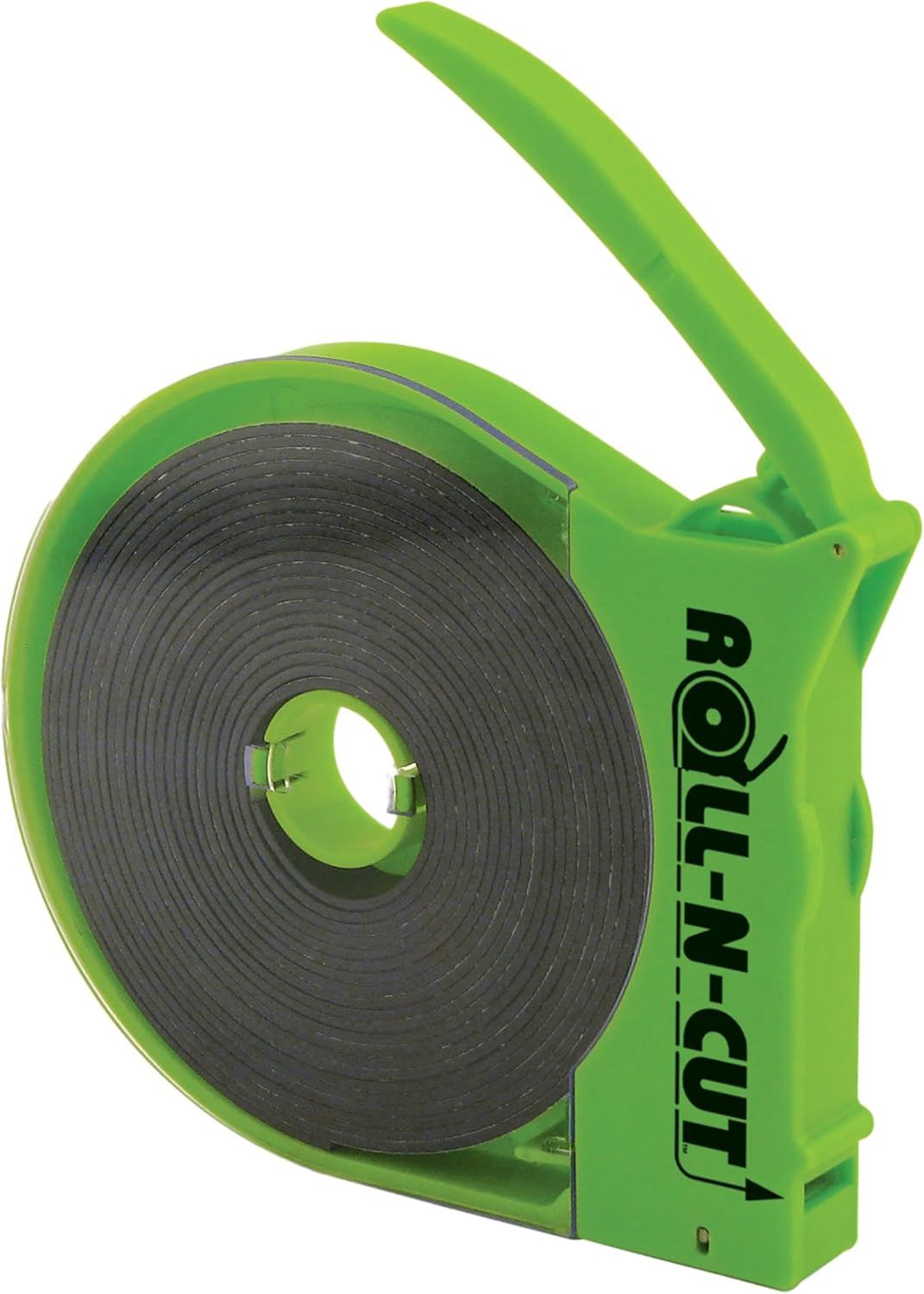 Green Roll-N-Cut Magnetic Tape Dispenser with 15 ft Tape