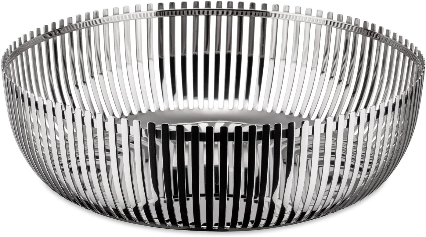Pierre Charpin 9" Silver Stainless Steel Round Basket