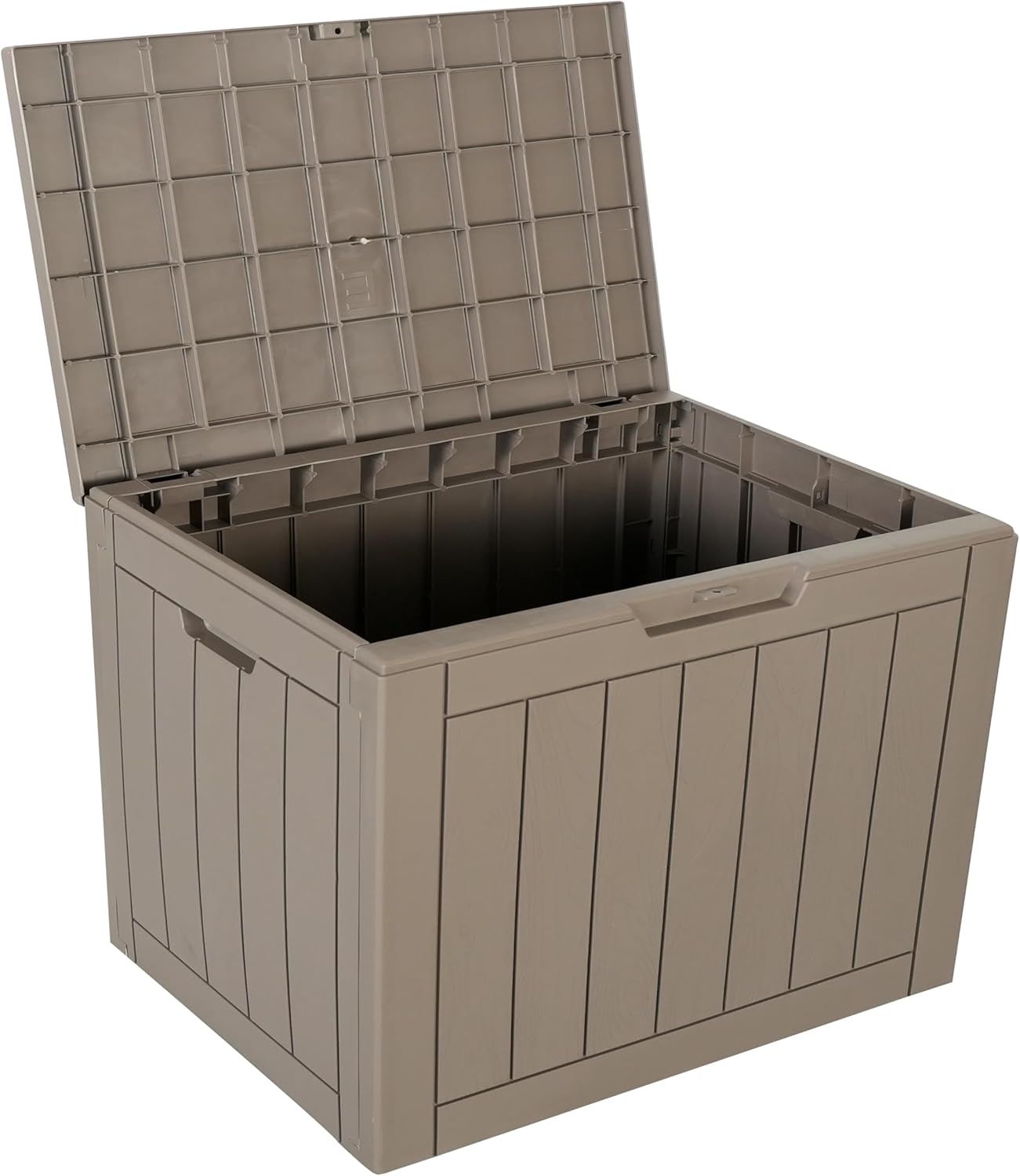 Taupe Lockable Resin Deck Storage Box, 22" x 17" x 20.8"