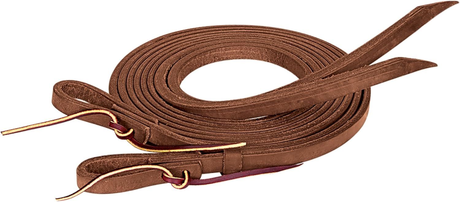 ProTack Oiled Brown Leather Split Reins 8 Feet