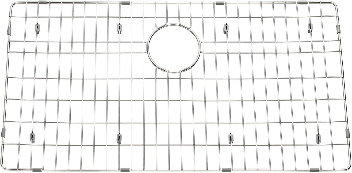 Stainless Steel Rectangular Kitchen Sink Grid with Lacquered Finish