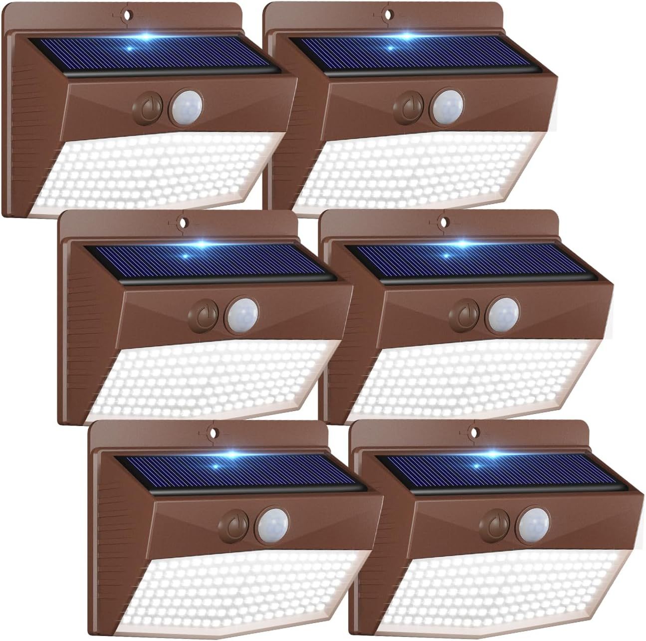 Brown Solar LED Motion Sensor Pathway Lights Multipack