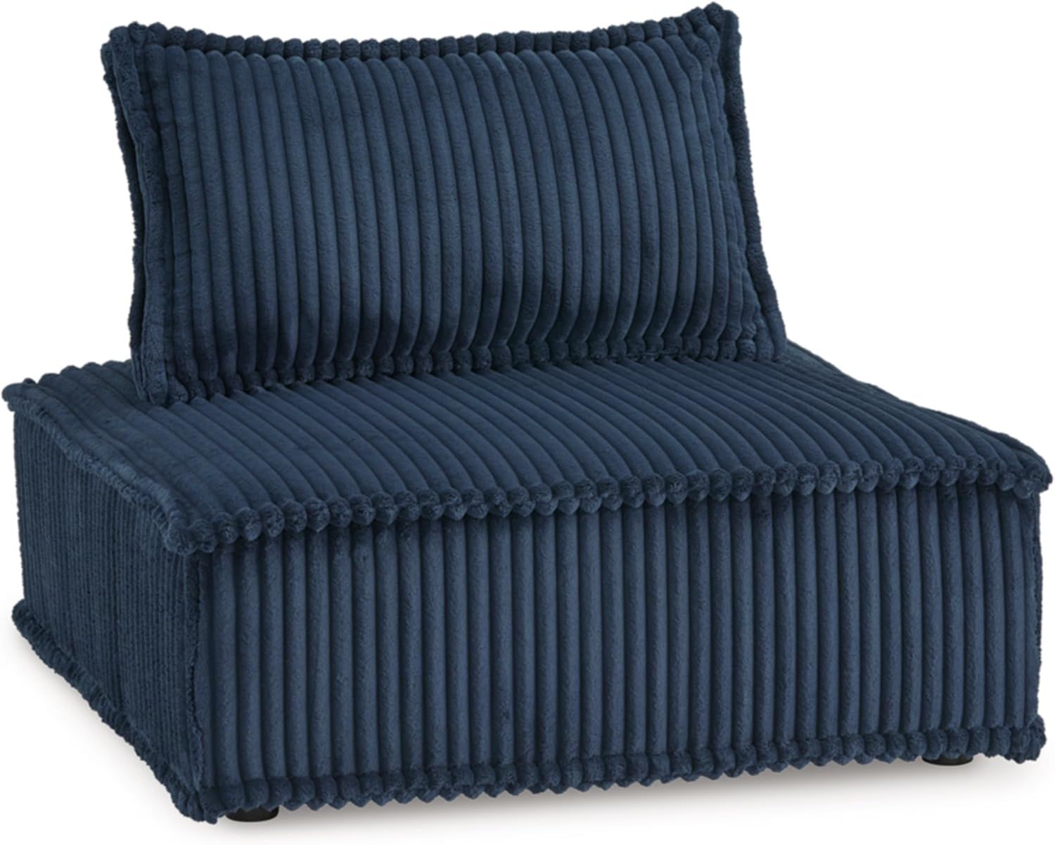 Navy Blue Polyester Modular Accent Chair