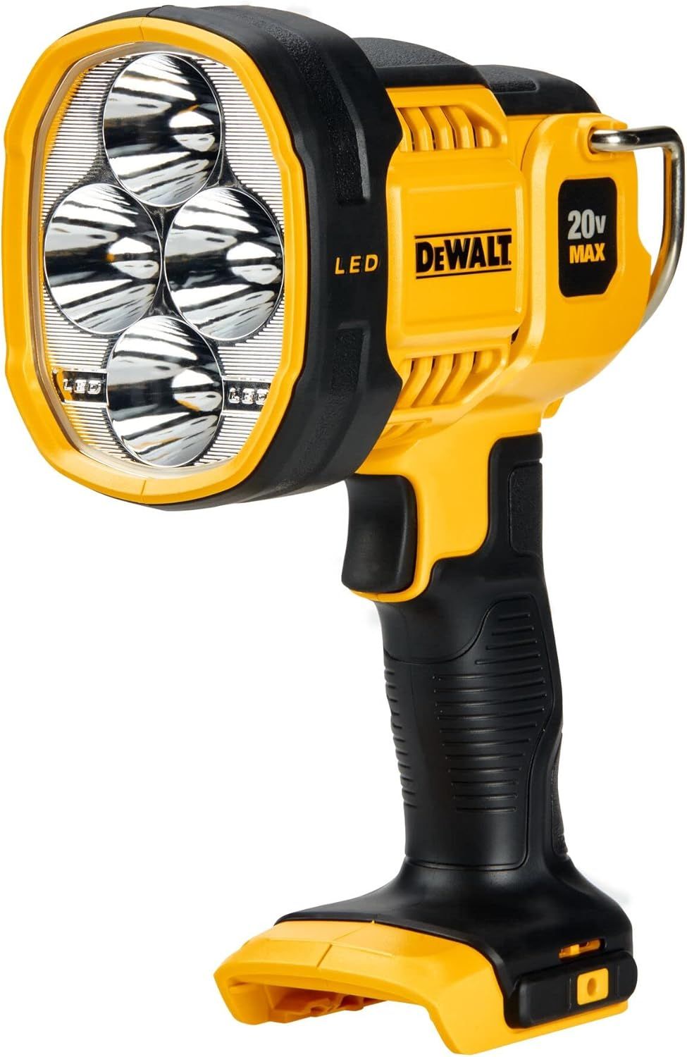 Cordless Yellow/Black LED Jobsite Spotlight with Pivoting Head