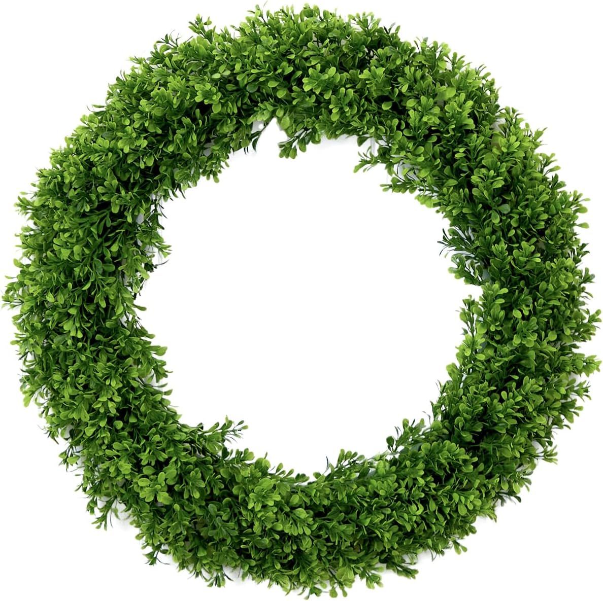 20'' Green Artificial Boxwood Wreath