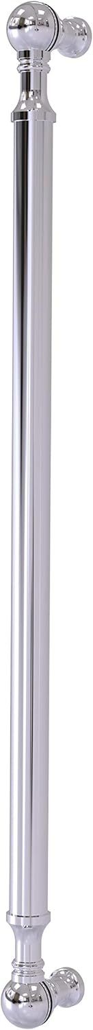 Polished Chrome Beaded 18-Inch Refrigerator Appliance Pull