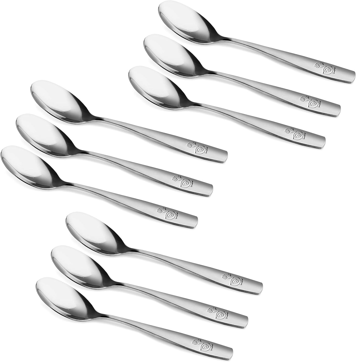 9-Piece Stainless Steel Kids Safe Cutlery Set