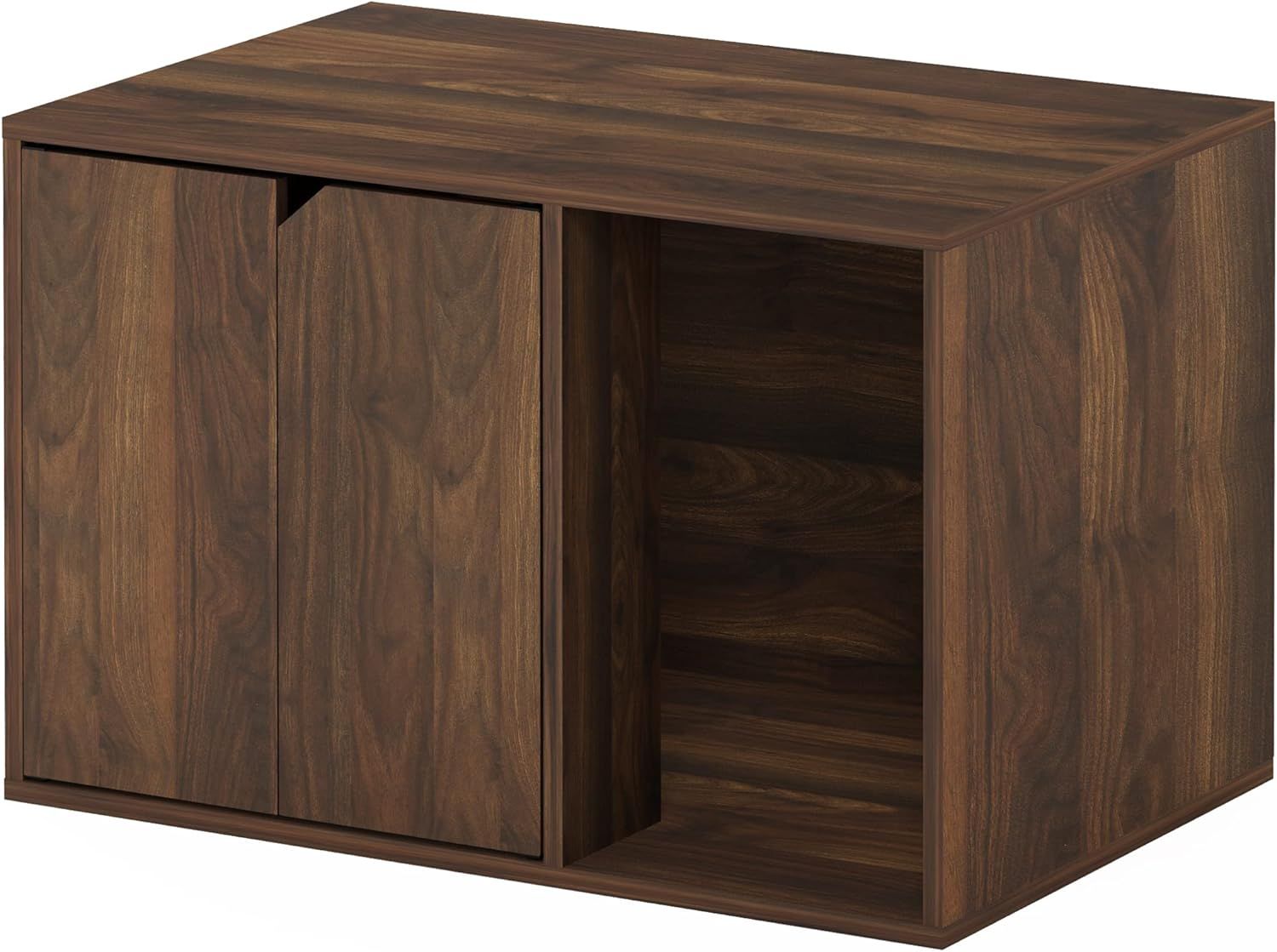 Small Columbia Walnut Pet Litter Box Enclosure