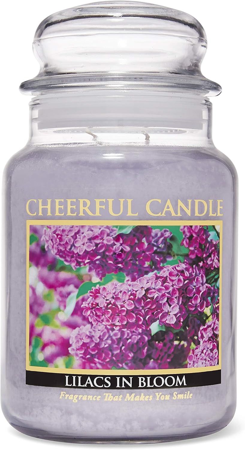 Lilacs in Bloom Scented 24oz Glass Jar Candle