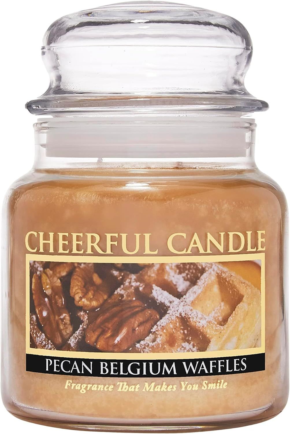 Pecan Belgium Waffles Scented Brown Jar Candle, 16oz