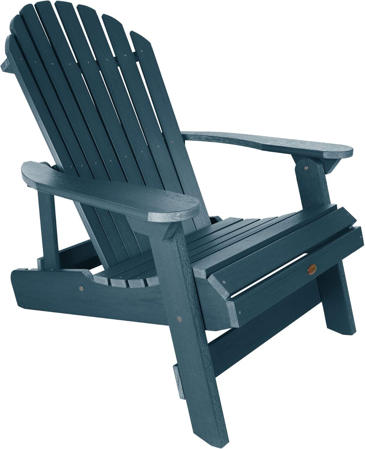 Nantucket Blue King Size Folding Reclining Adirondack Chair