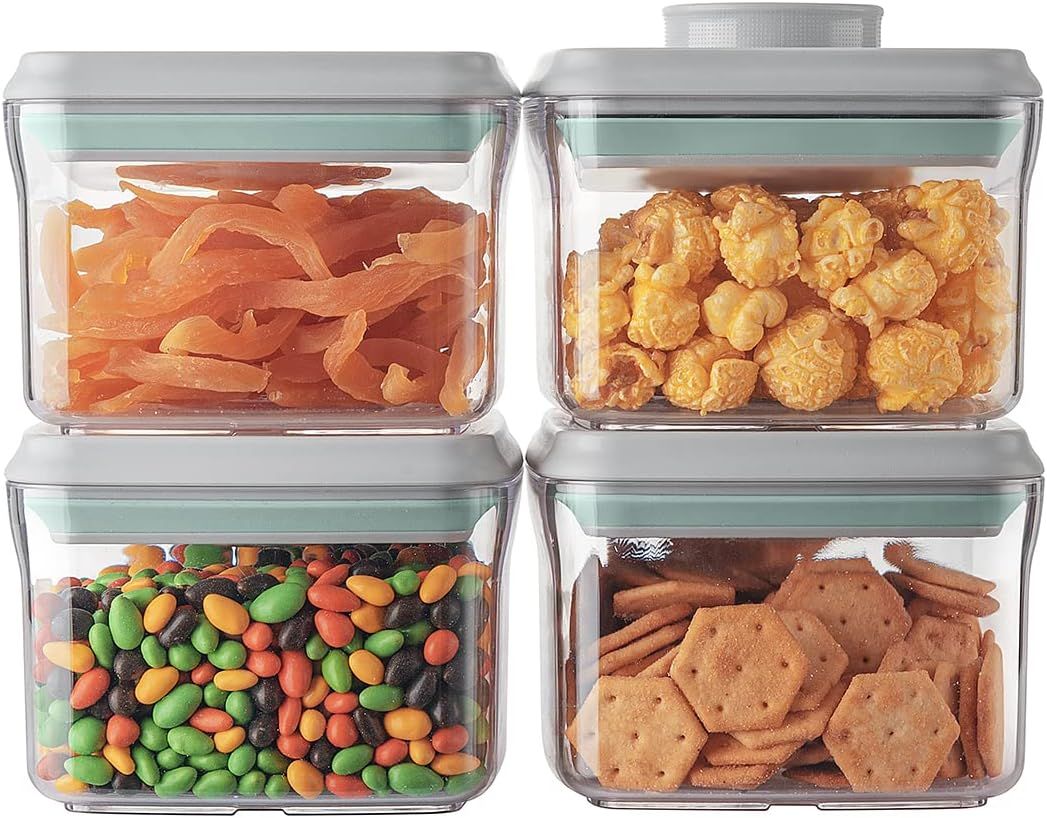 Clear BPA-Free Rectangular Airtight Food Container Set