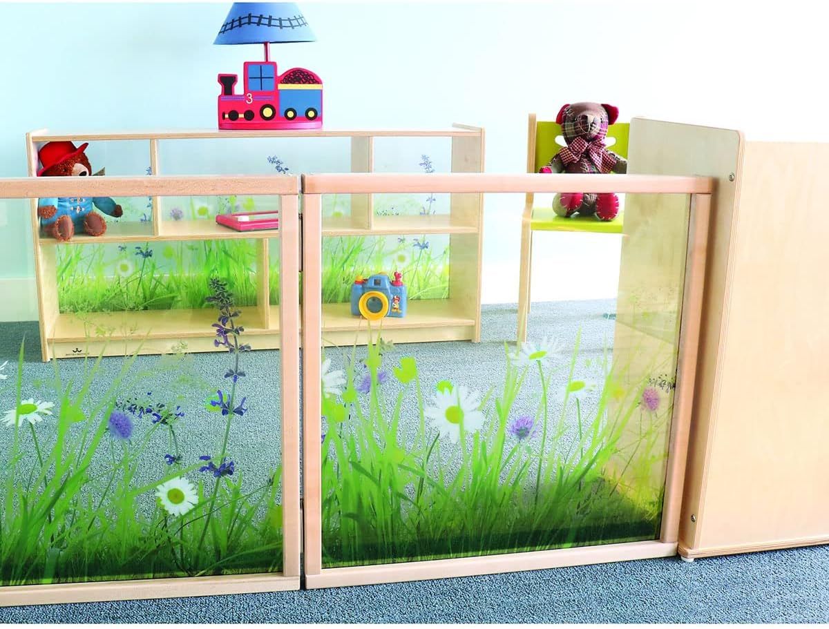 Nature View Clear Acrylic Toddler Room Divider Panel