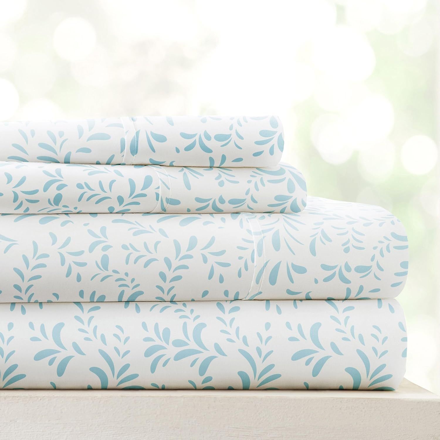 California King Yellow Honeycomb Print Microfiber Sheet Set