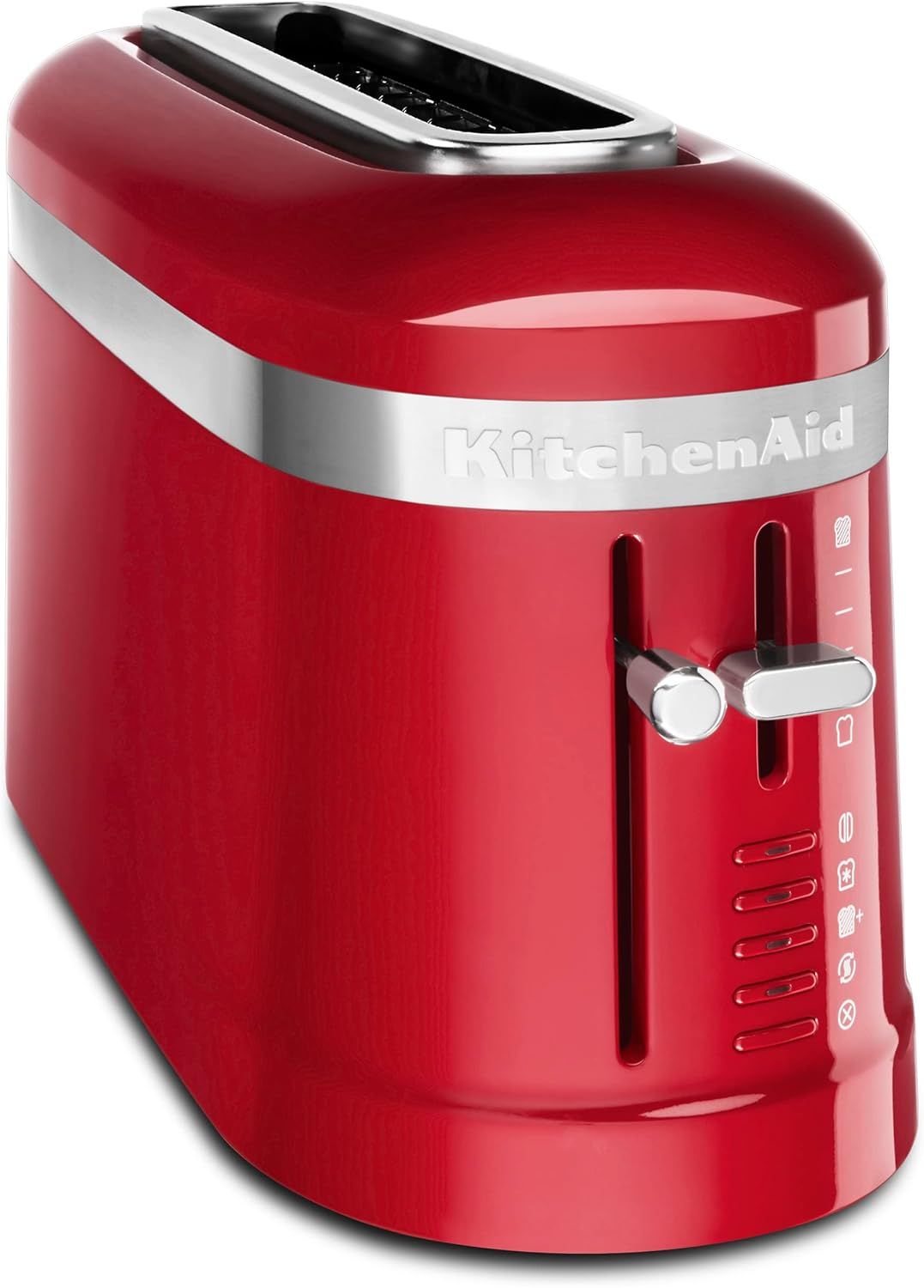 Empire Red Stainless Steel 2-Slice Long Slot Toaster