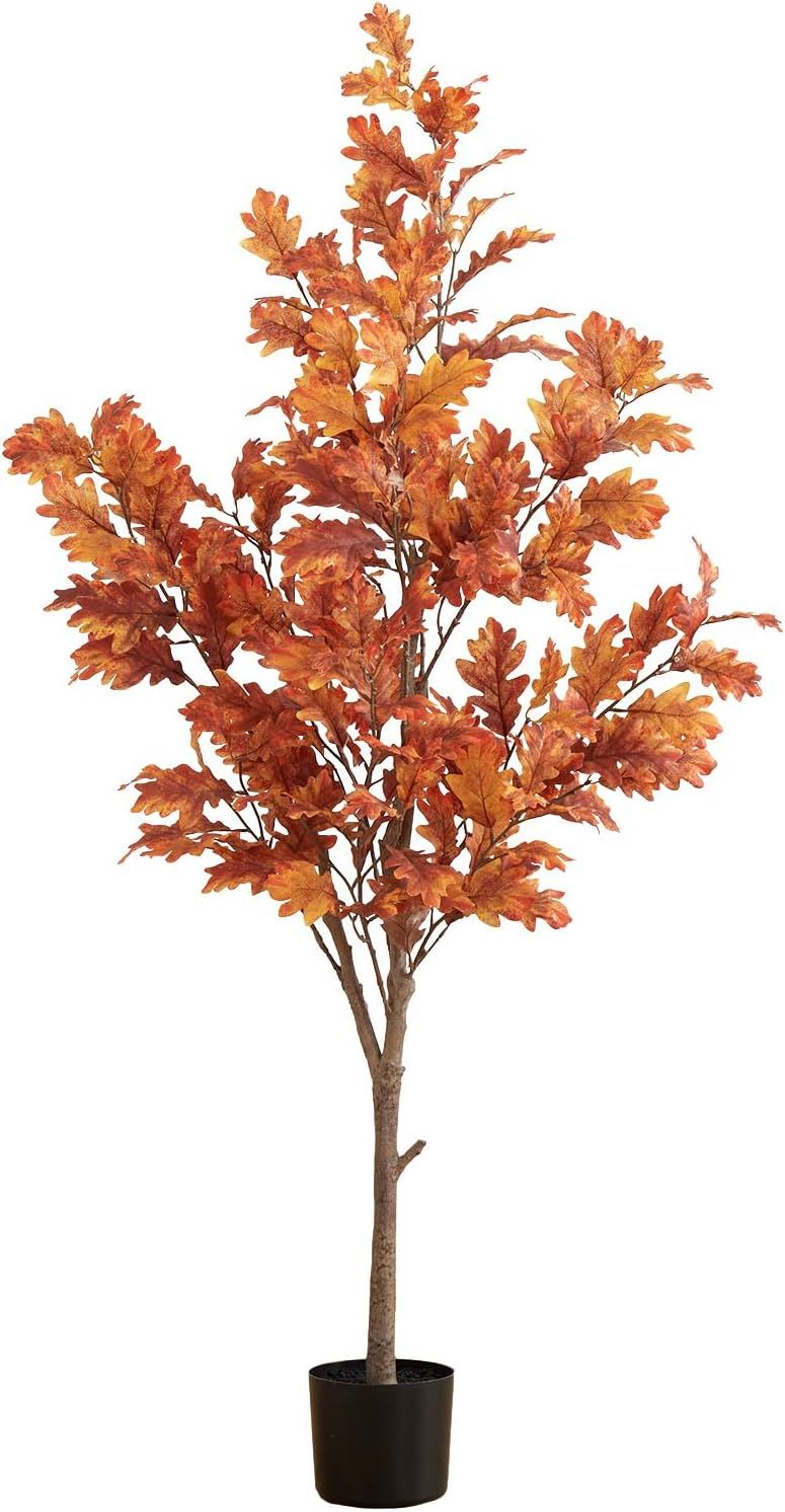 5ft Autumn Oak Artificial Fall Tree with Bendable Branches