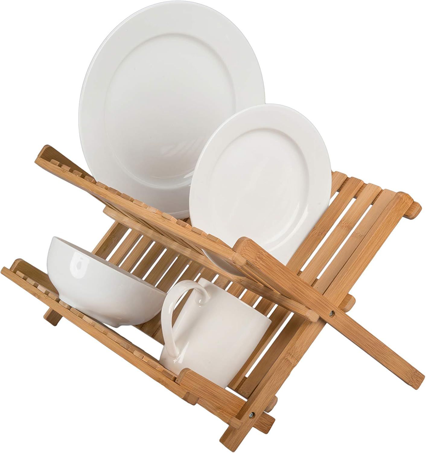 Eco-Friendly Bamboo Foldable Dish Rack