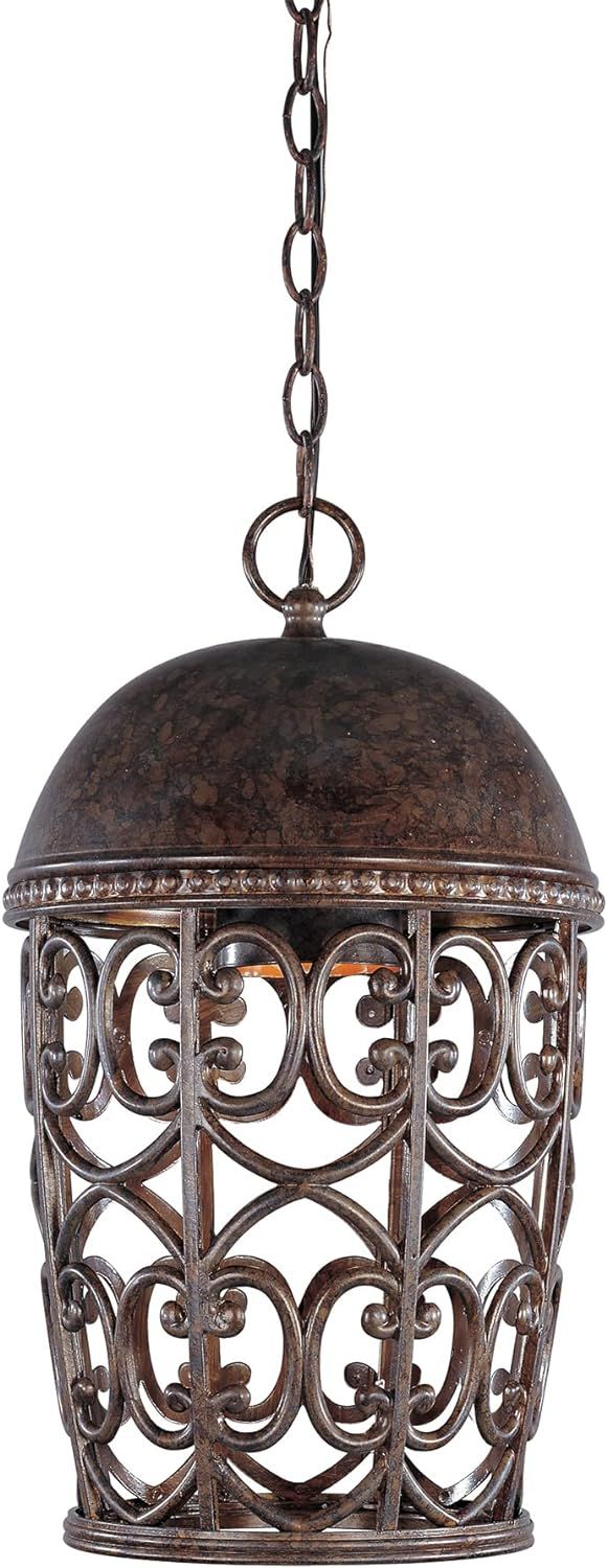 Amherst Burnt Umber Aluminum 10" Outdoor Hanging Lantern