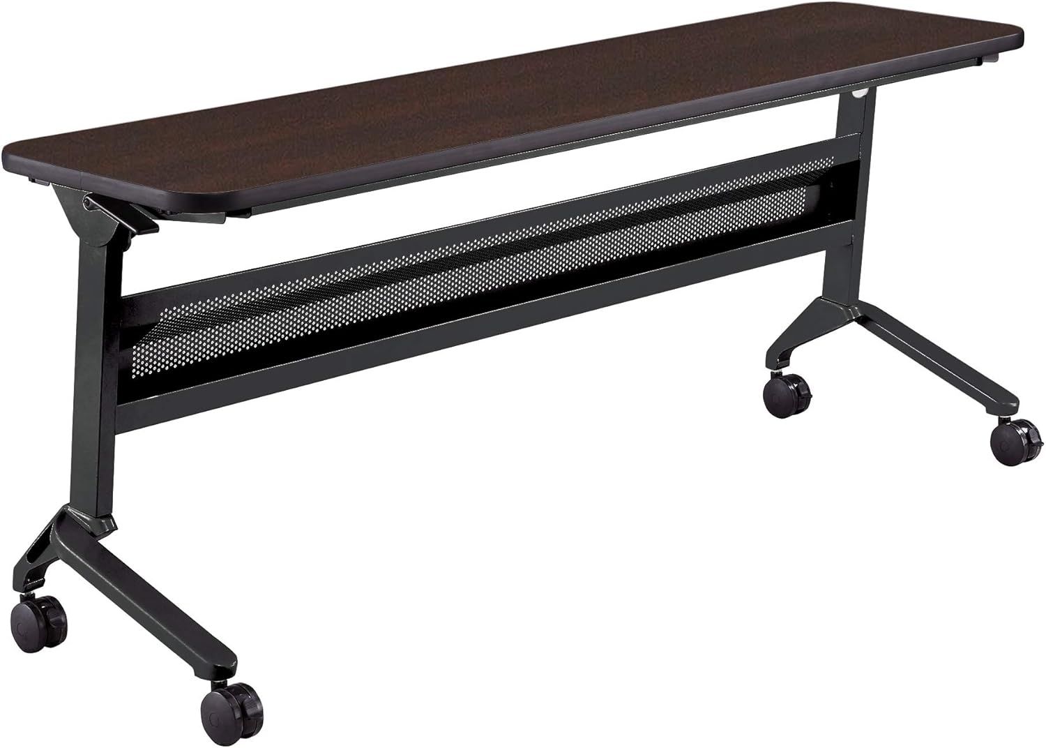 Flip-N-Go 72" Black and Silver Steel Training Table