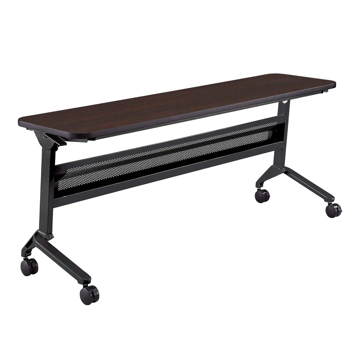 Flip-N-Go 72" Black and Silver Steel Training Table