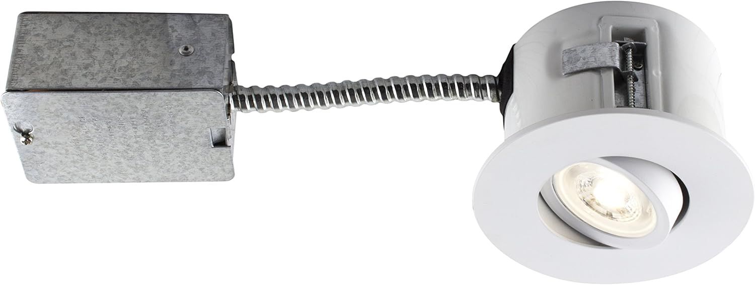 Matte White 4.5" LED Recessed Lighting Kit