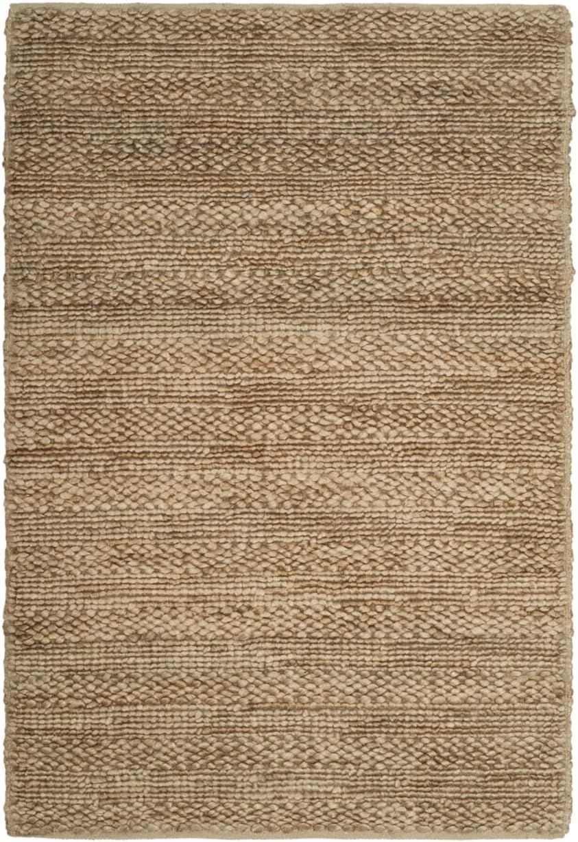 Handwoven Natural Jute Braided Rug - 2' x 3'