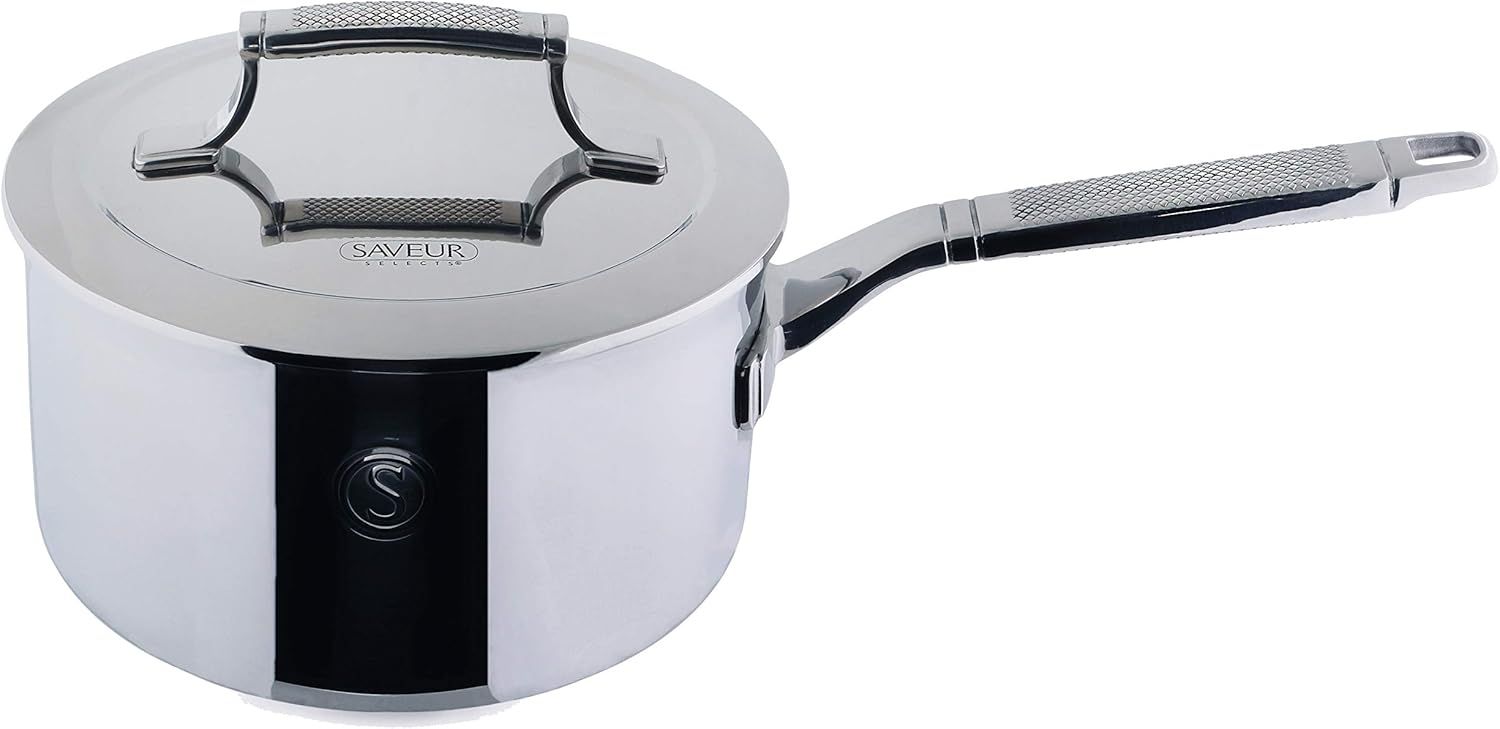 Tri-Ply Stainless Steel 3 qt. Saucepan with Lid