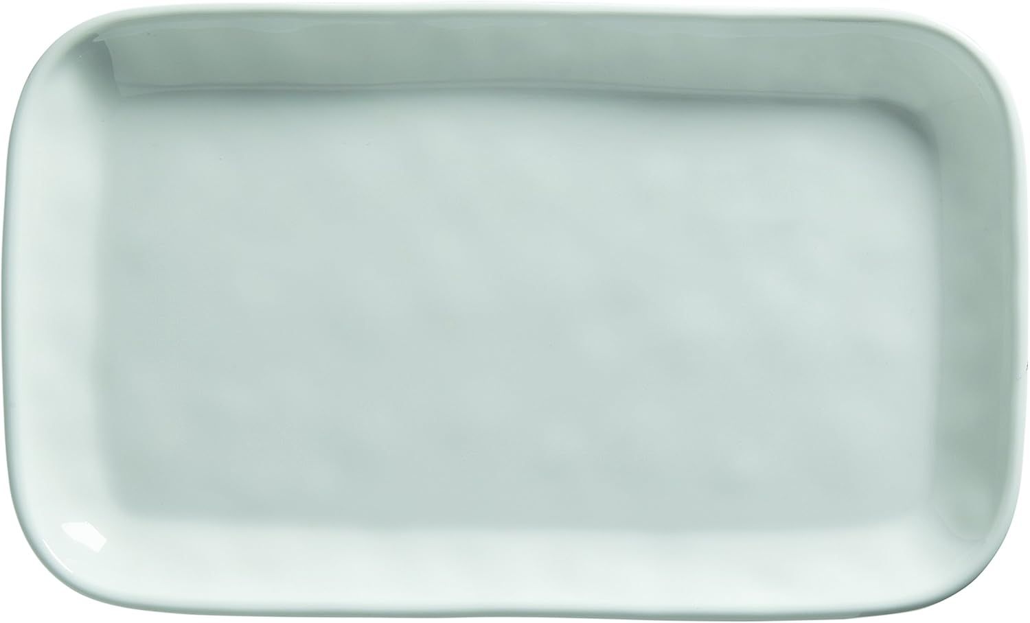 White Rectangular Melamine Serving Platter, 12-Inch