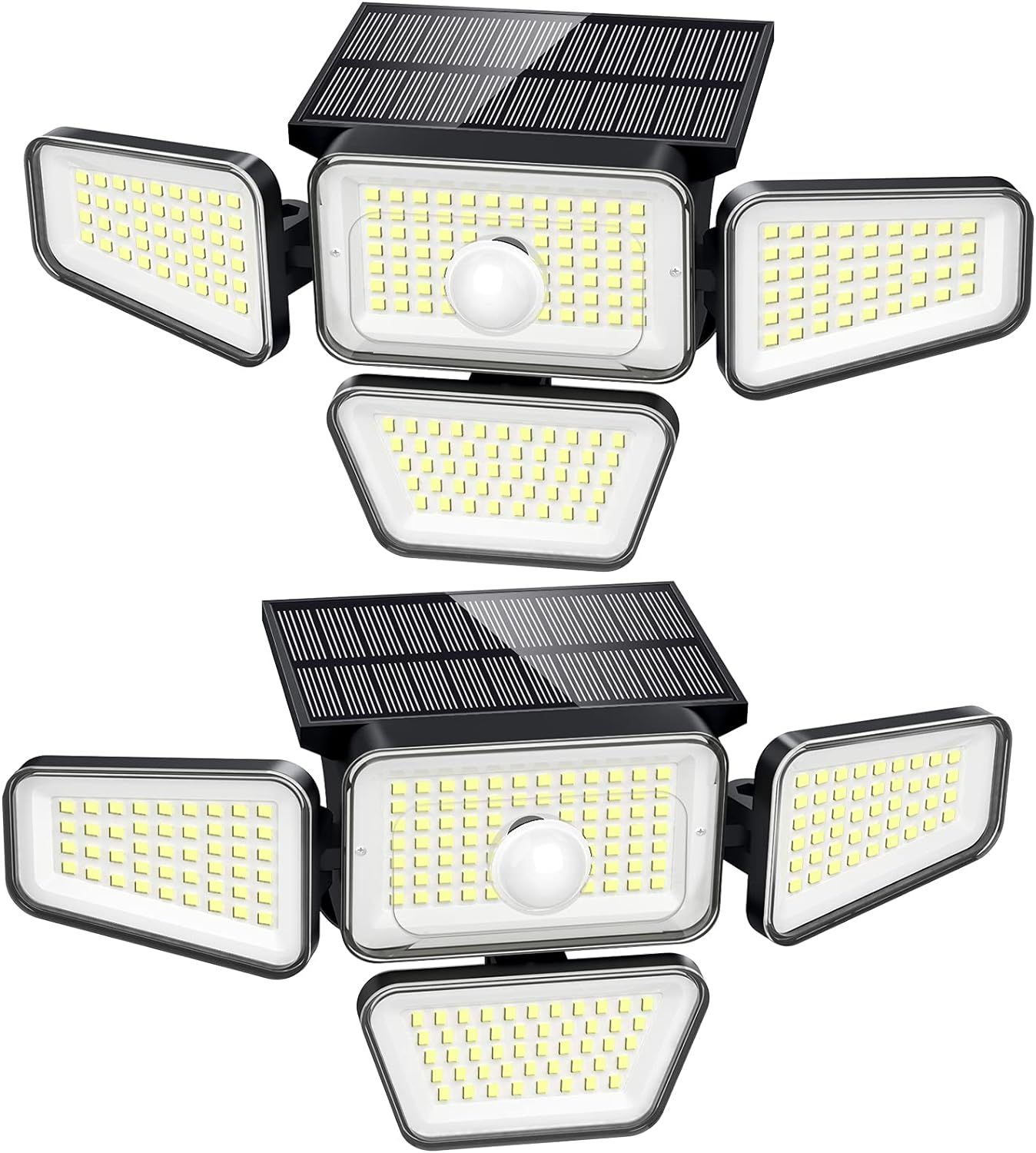 Solar Powered 270 LED Motion Sensor Outdoor Floodlights