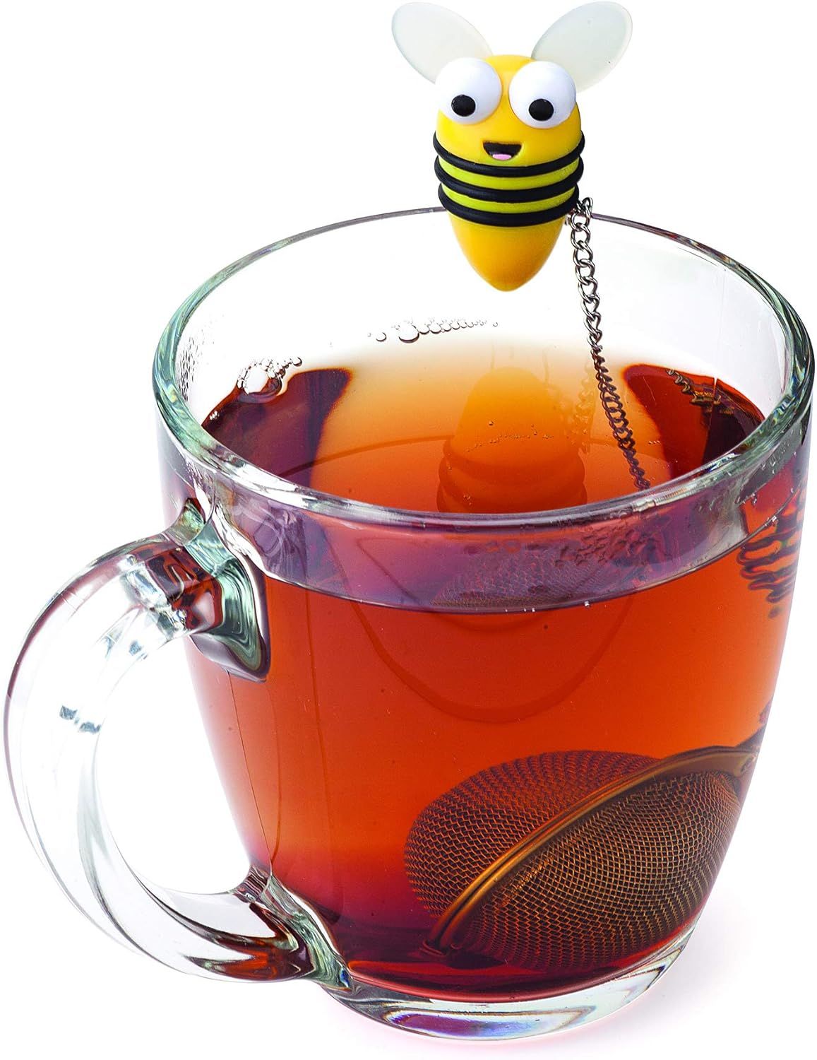 Yellow and Black Stainless Steel Bee Tea Infuser