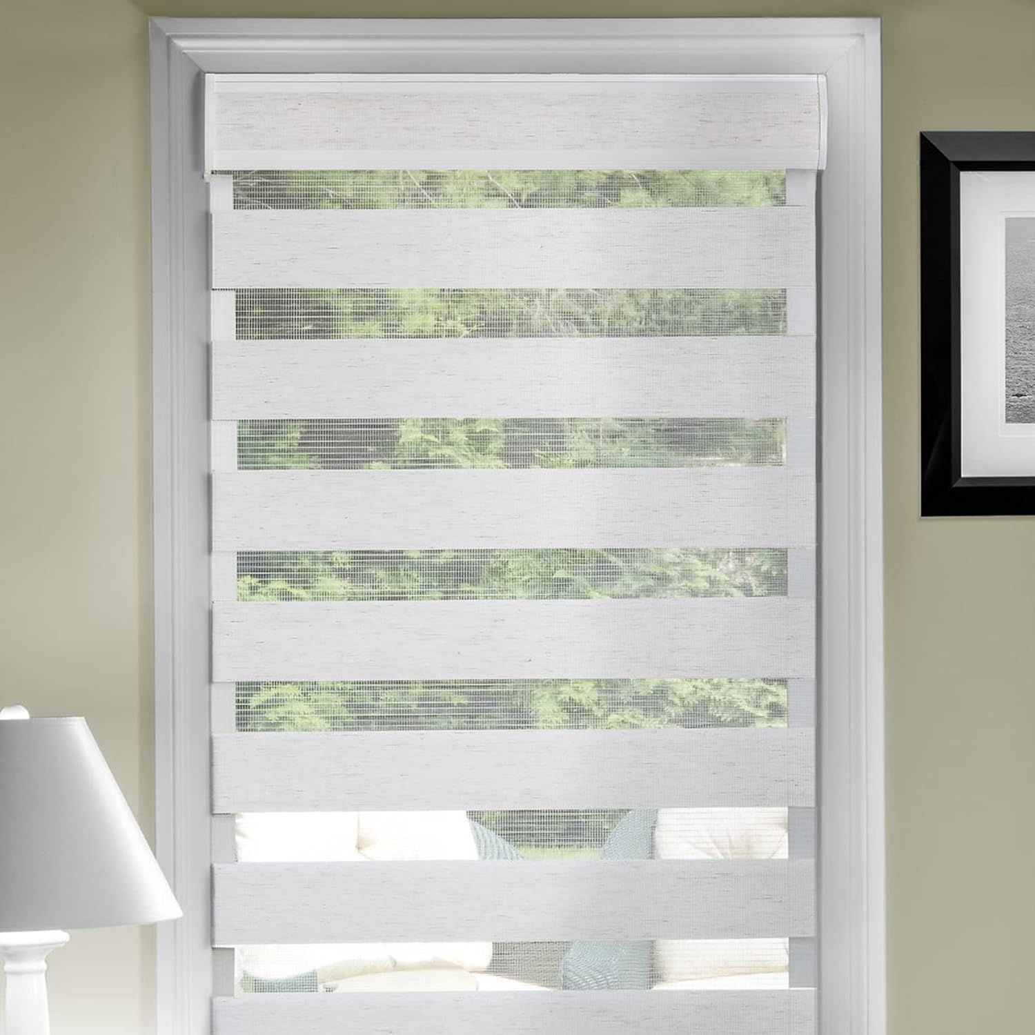 Linen Sheer Cordless Double-Layered Roller Shade