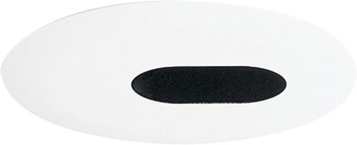 White 4-Inch Round Slot Aperture Recessed Trim