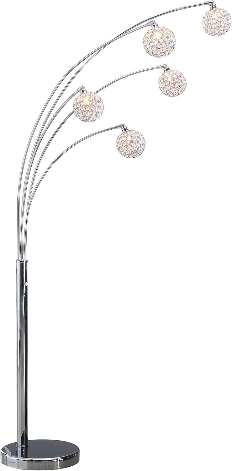 Manhattan 84" Silver Adjustable Multi-Head Floor Lamp