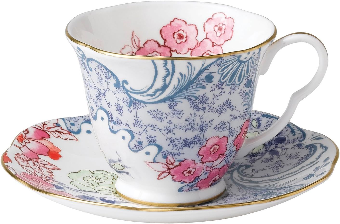 Butterfly Bloom Fine Bone China Teacup & Saucer Set