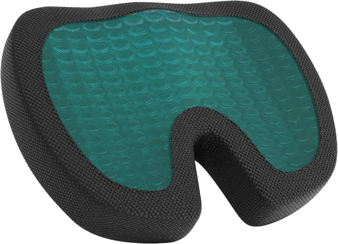 Black Gel Memory Foam Ergonomic Seat Cushion