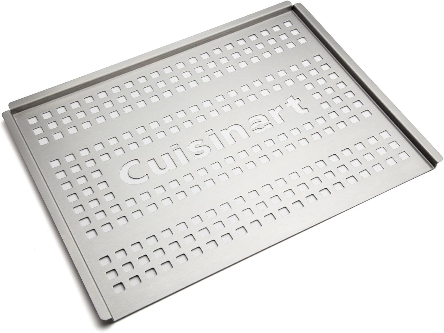 Stainless Steel Perforated Grill Topper with Raised Sides