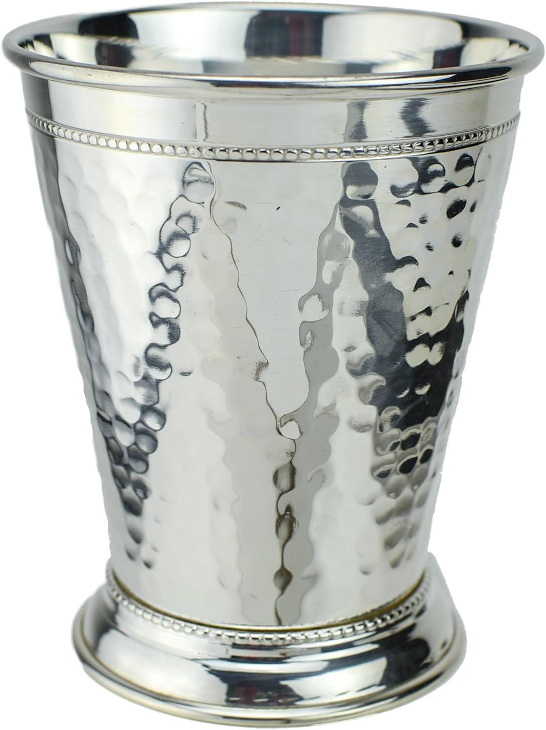 Handmade Hammered Silver-Plated Copper Mint Julep Cup, 12 Ounce