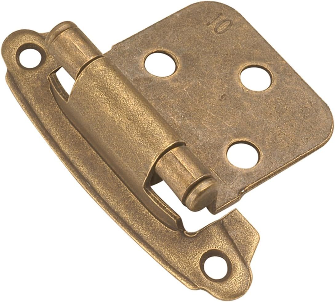 Pewter Antique Finish Self-Closing Cabinet Hinges