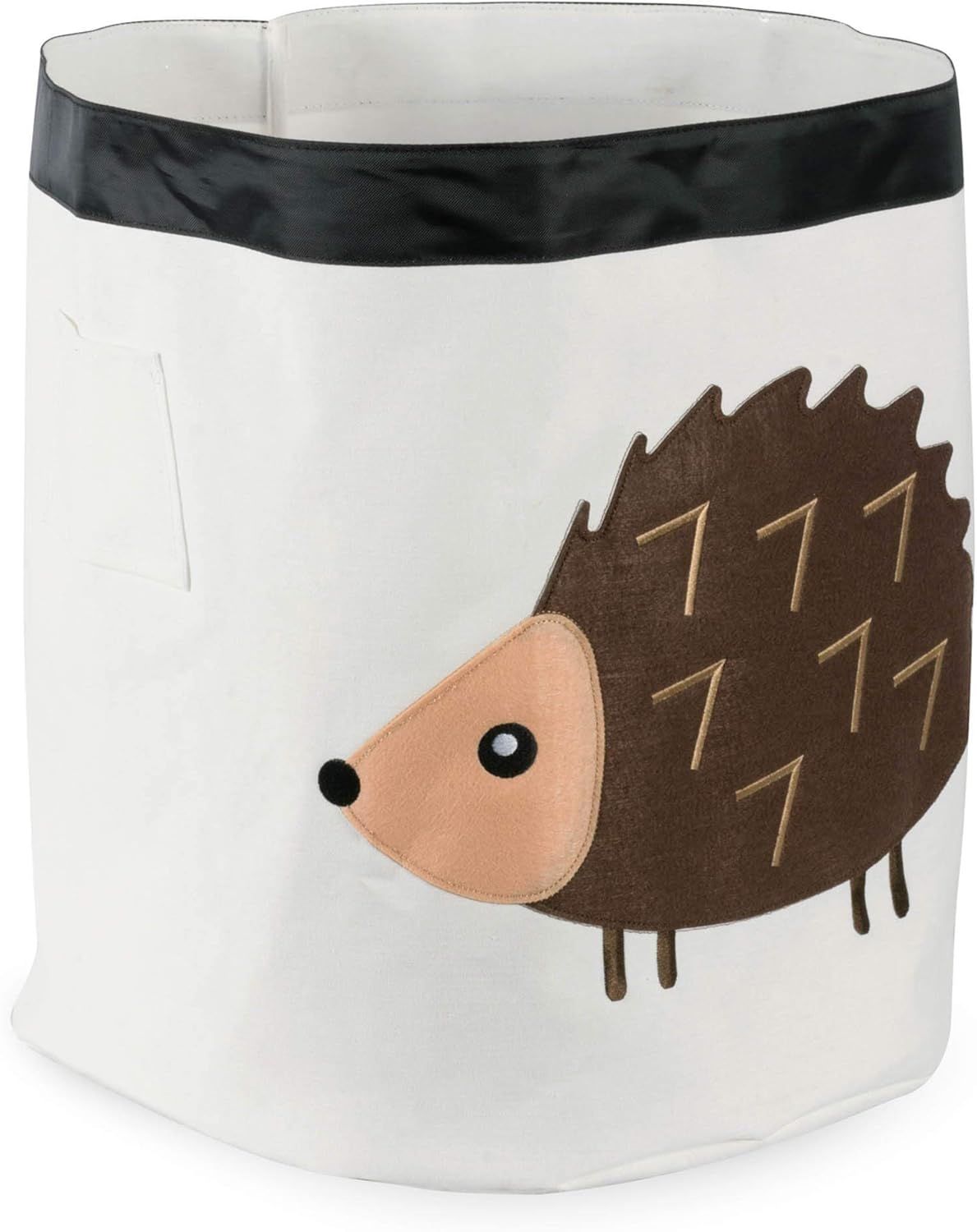 Hedgehog Themed Round Fabric Storage Bin