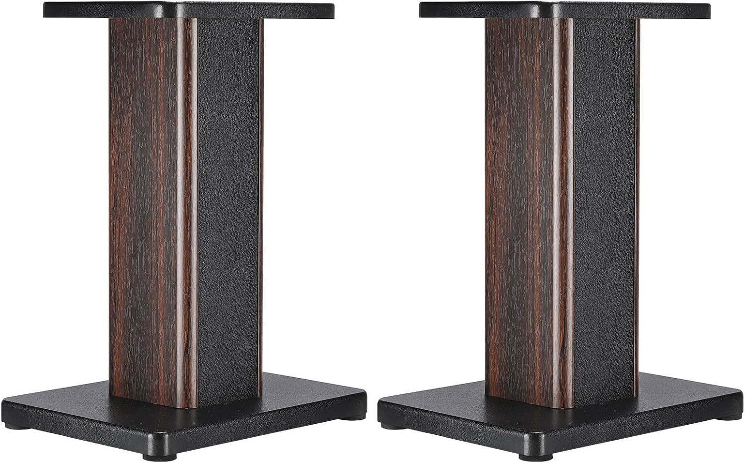 15.7 Inch Wood Grain Bookshelf Speaker Stands Pair